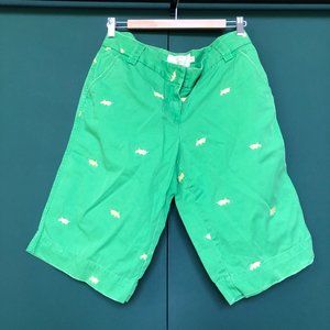 J.CREW Hippo embroidered bermuda shorts